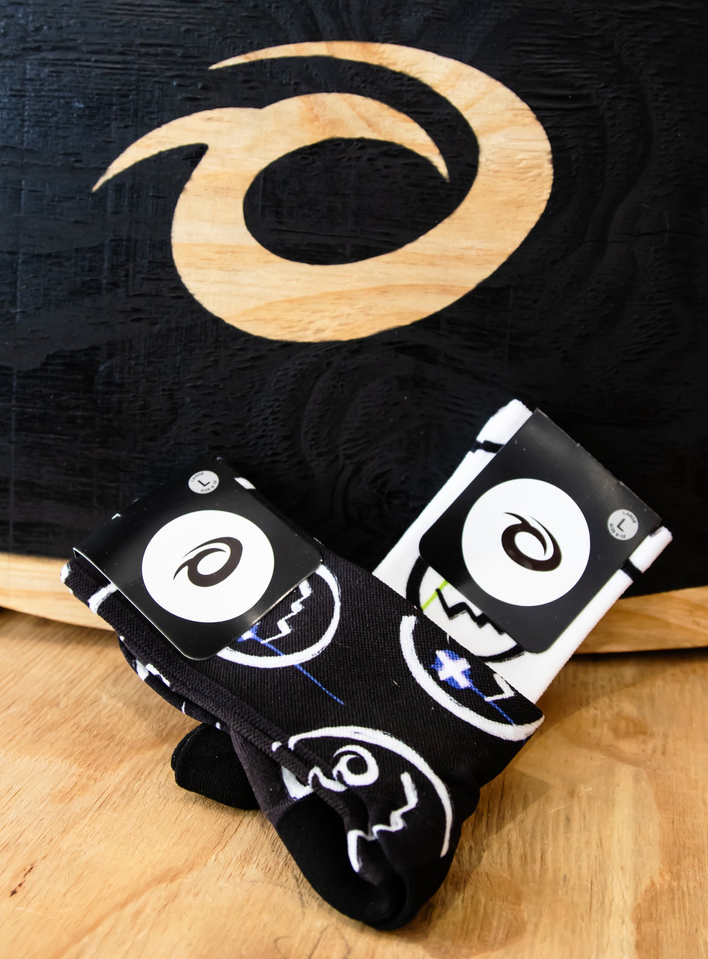 XO Black Cotton Socks