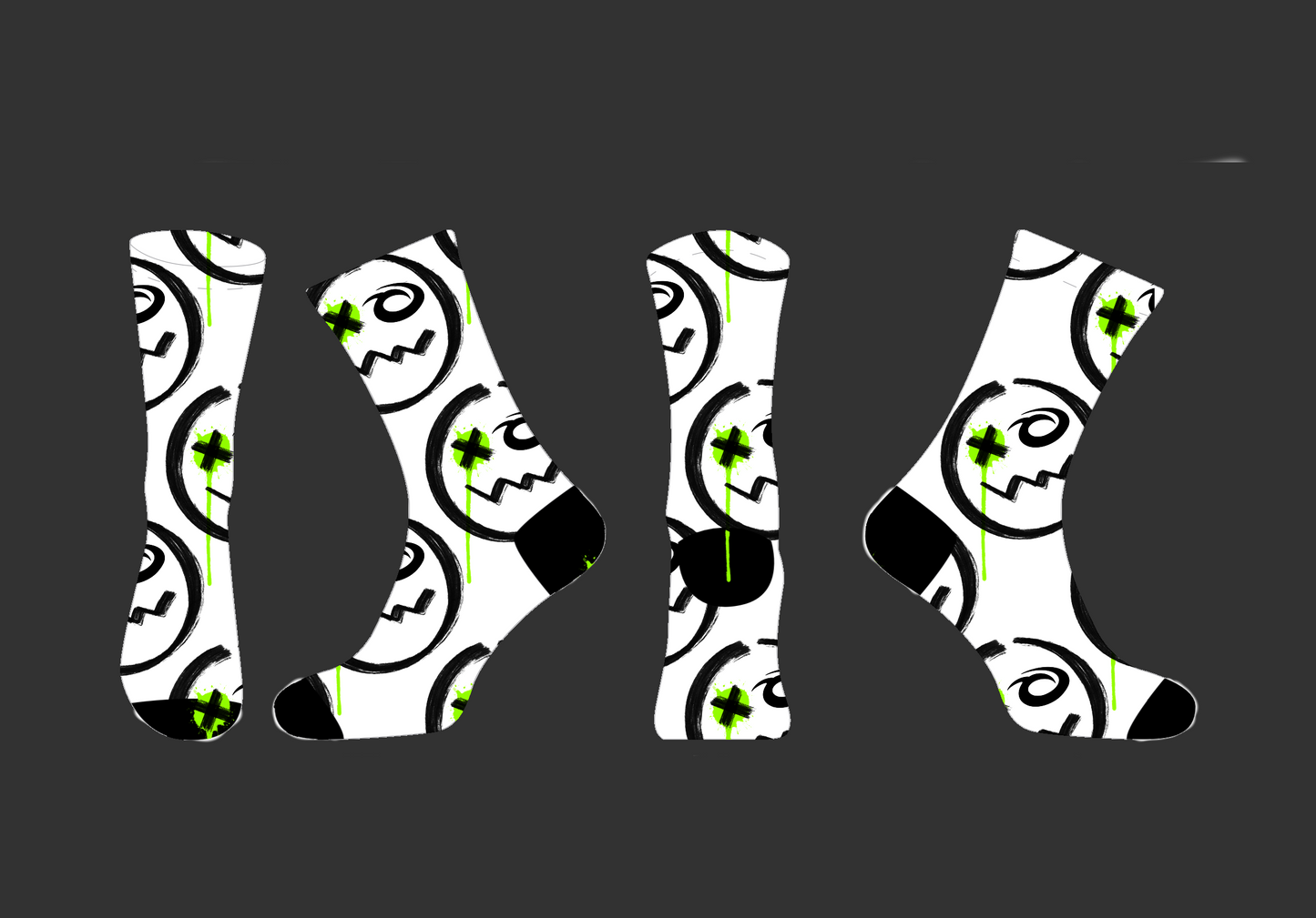 XO White Cotton Socks